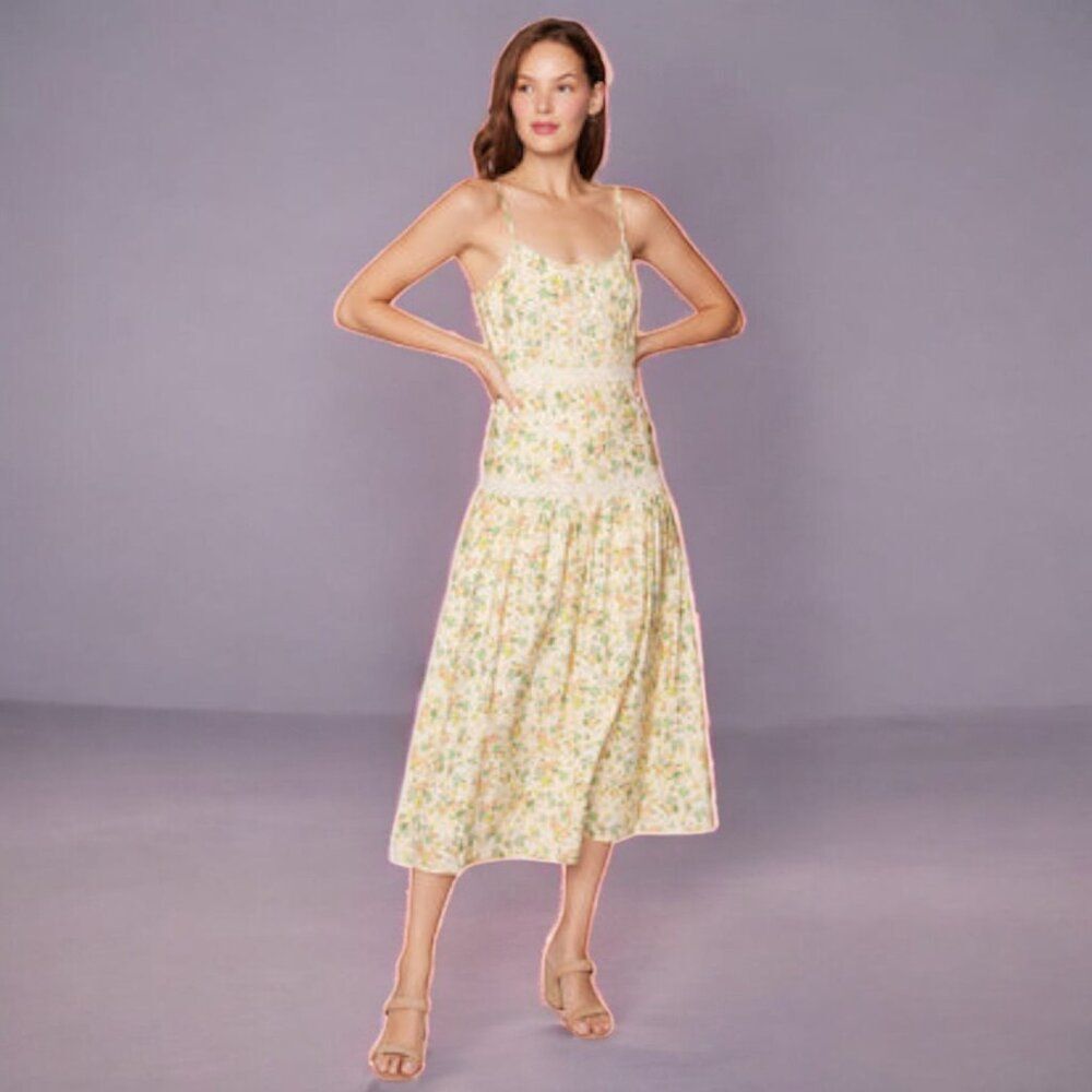 NWT Lost + Wander Women's Earth Angel Midi Dress - Picture 2 of 10